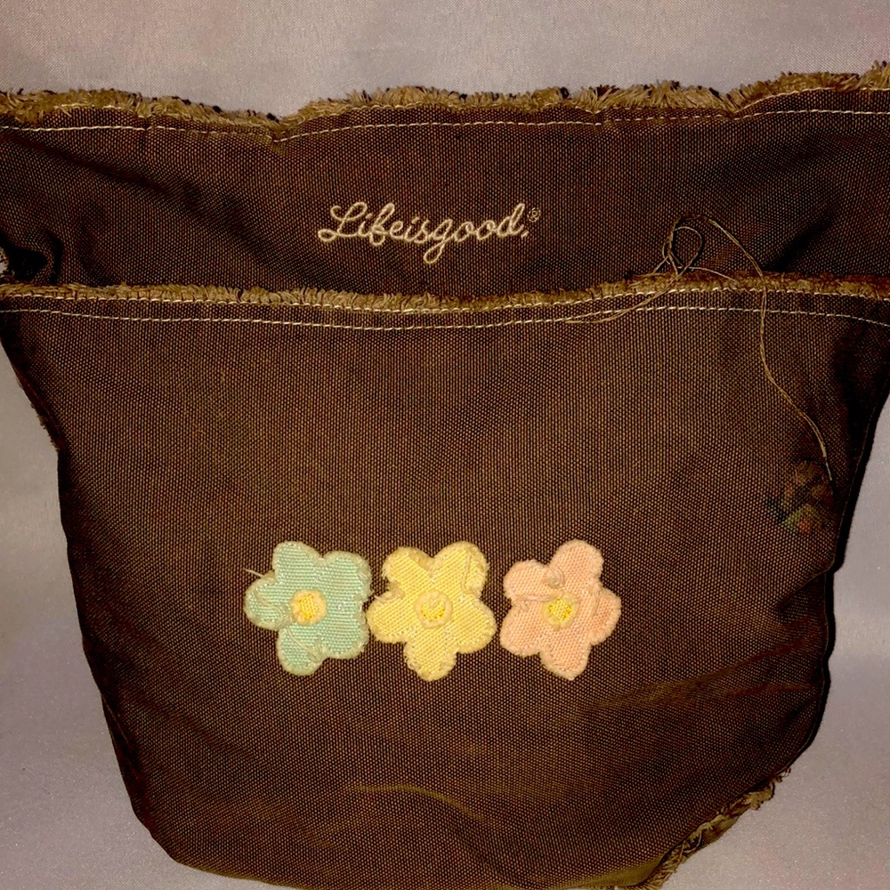 Life is Good small shoulder bag